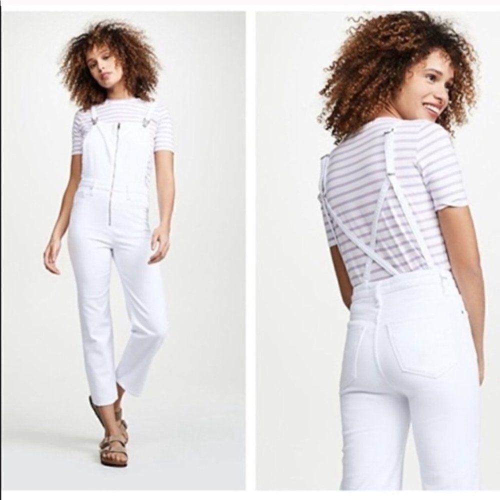 NWOT Hudson White Crop Overallls